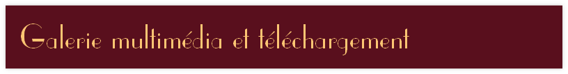 Galerie multimédia et téléchargement